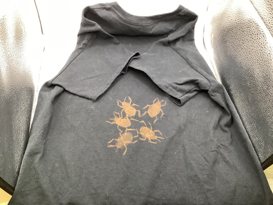 Beetle medium hand painted bleach shirt by Cooper
