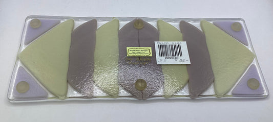 Fused glass coaster 11” x 4 1/2”