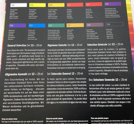 Amsterdam General Selection Acrylic Set
