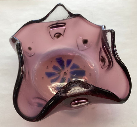 Fused glass dish by Iris