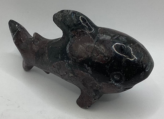 Garnet Shark Carvings