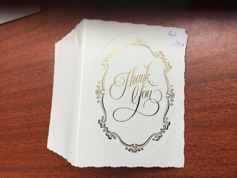 Photo card 3 1/2” x 4 1/2 “thank you” with envelope