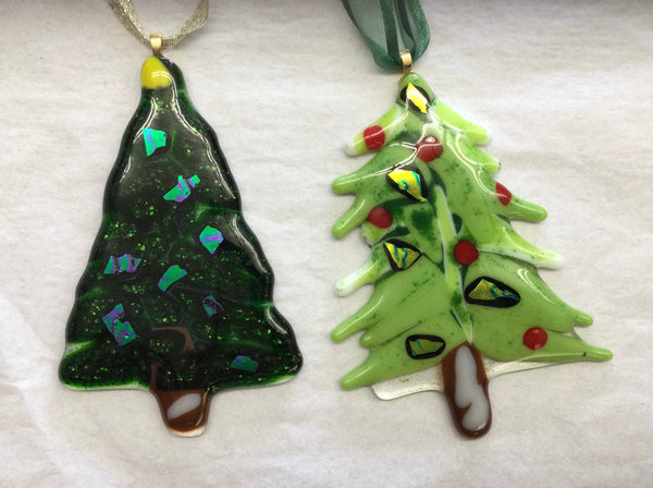 Glass Christmas Ornaments by Cheryl