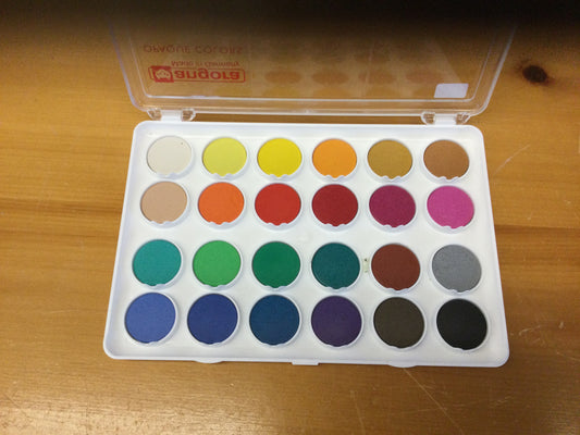 Angora opaque watercolour pans set