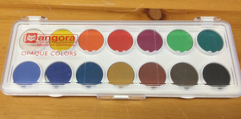 Angora opaque watercolour pans set