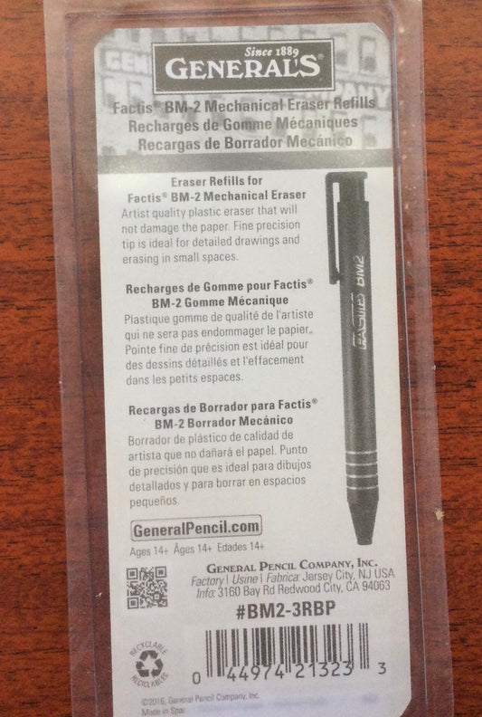 General’s factis BM-2 mechanical eraser refills