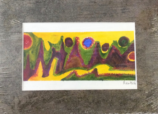 “And the Night Filled with Music” acrylic painting