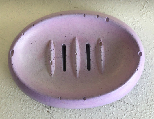 Cement soap dish