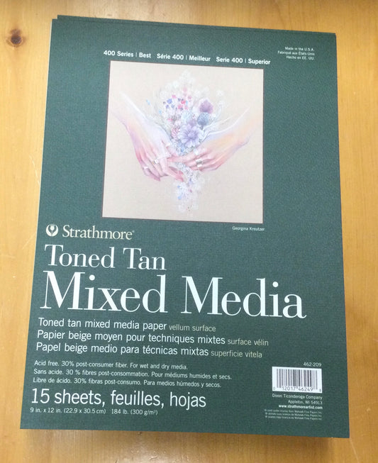 Strathmore Toned Tan Mixed Media pad 6x8”
