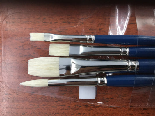 HJ Oil & acrylic sets white taklon & hog