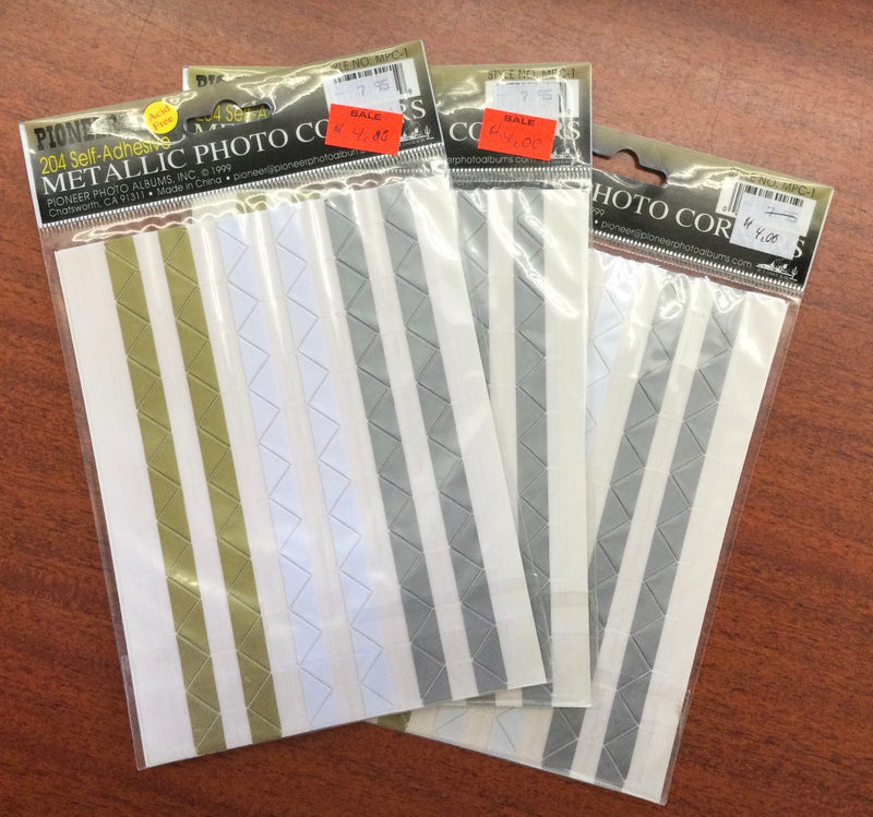 Metallic & kraft photo corners sale