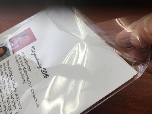 Crystal Clear Bags with flap seal