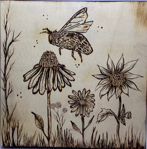Bee among the flowers