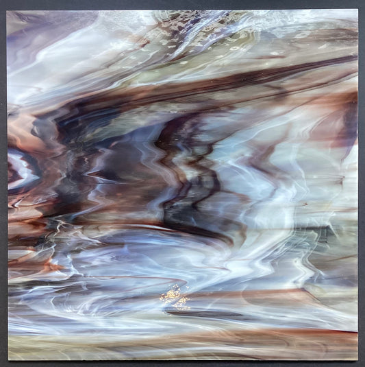 Wissmach White Brown Translucent Wispy CC