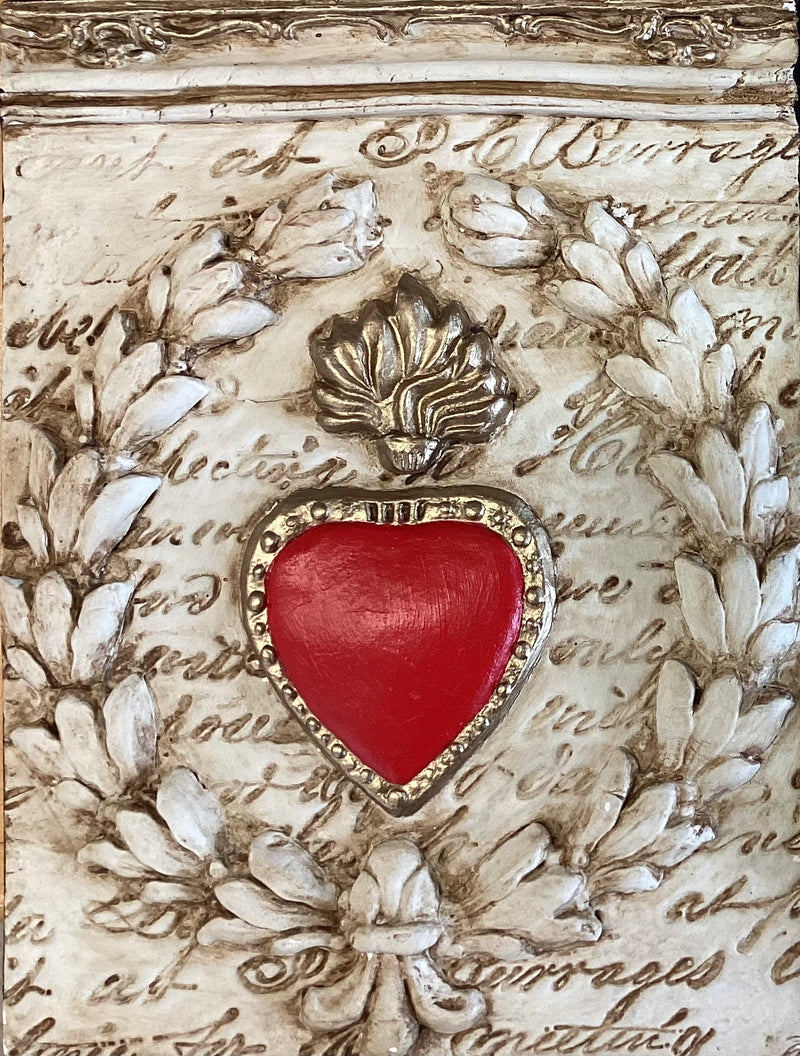Clay Tile Art on Panel by Joe-Ann Cleroux