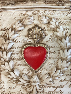 Clay Tile Art on Panel by Joe-Ann Cleroux