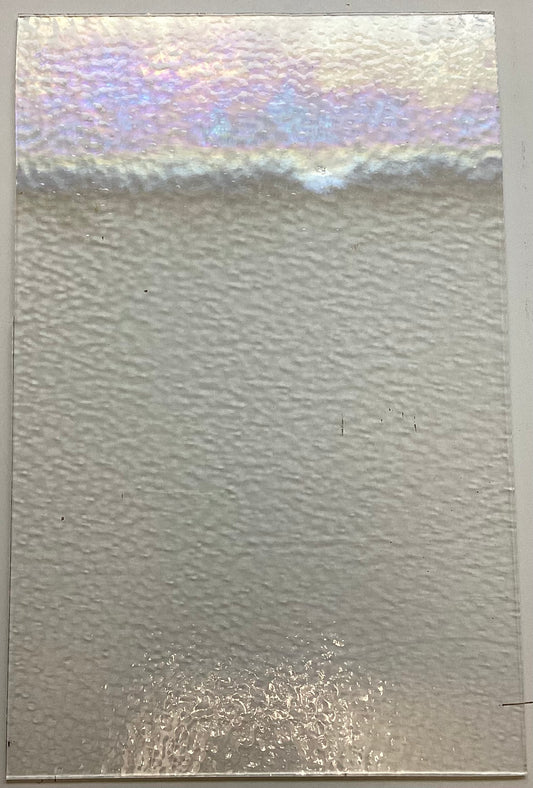 Oceanside Clear Partial Iridescent Rough Rolled (RR)
