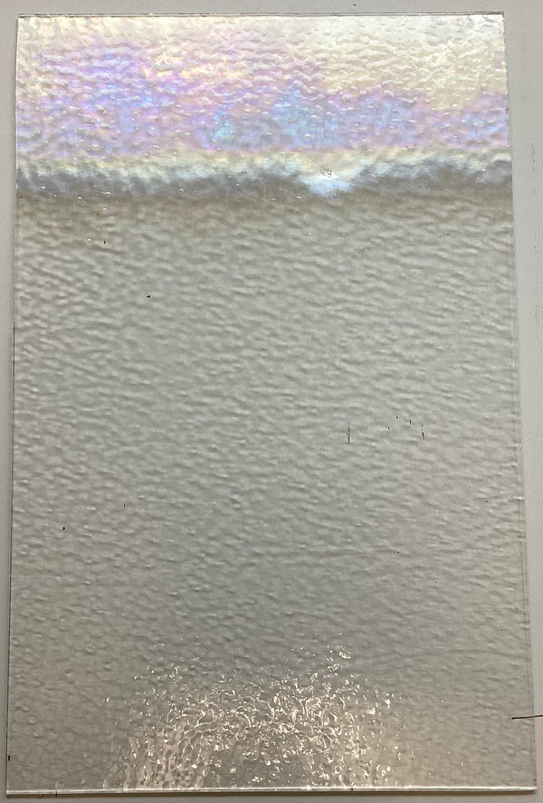 Oceanside Clear Partial Iridescent Rough Rolled (RR)