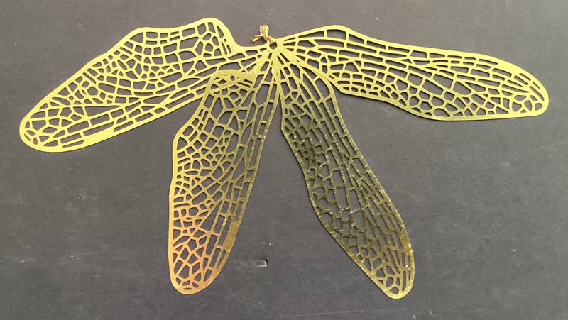 Intricate Brass Filigree Dragonfly Wings
