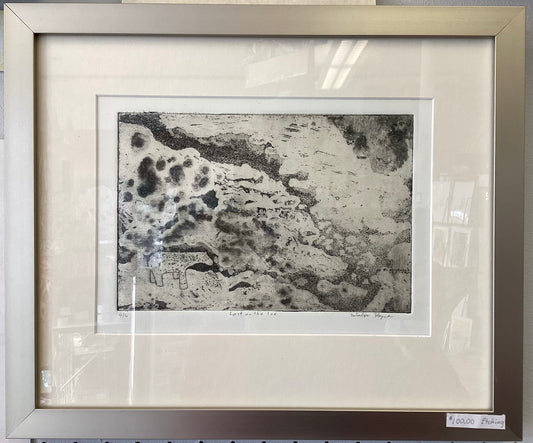 Etching called “Lost on the Ice” by Walter