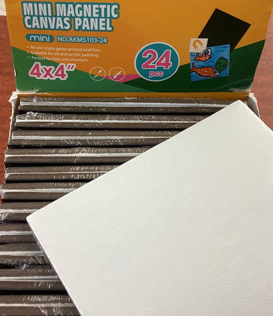 Mini magnetic canvas panel