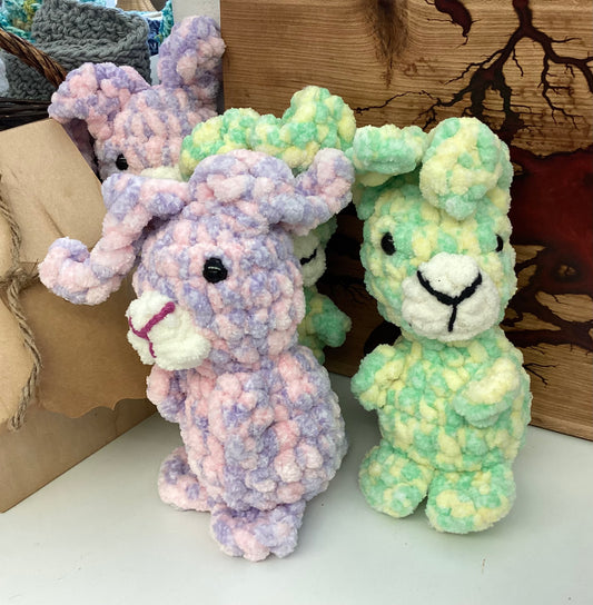 Multi Coloured Crochet Bunny