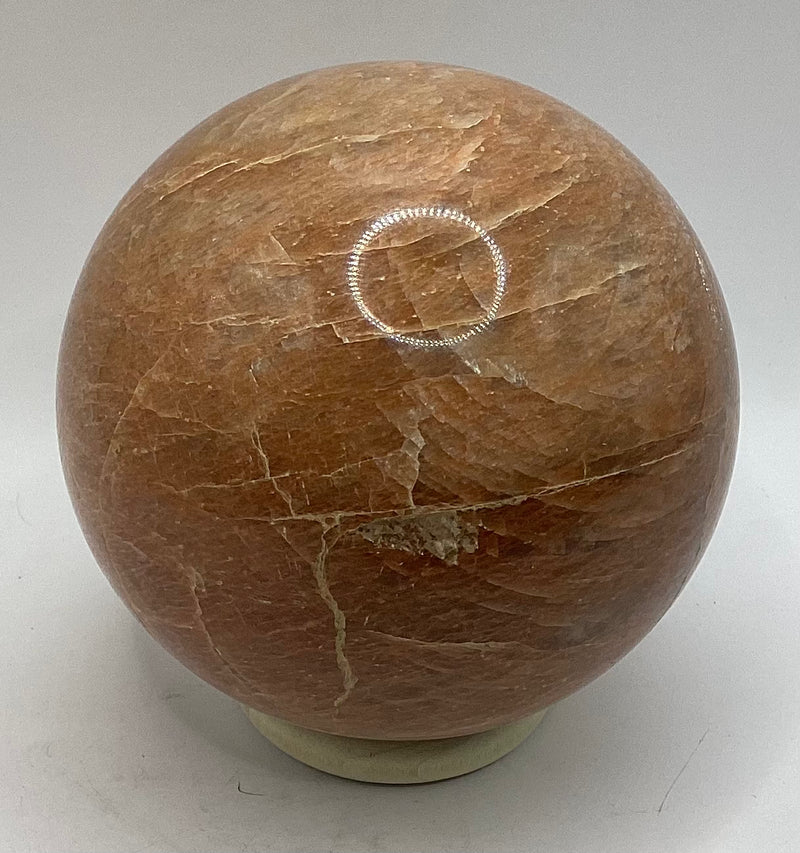 Peach Moonstone Large Sphere