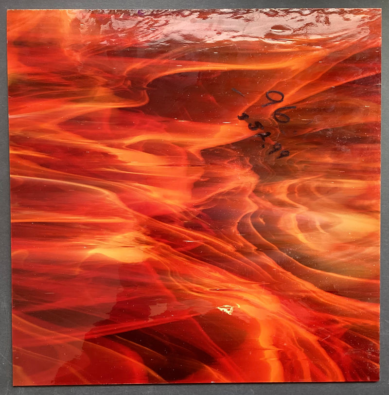 Oceanside Red Translucent Wispy