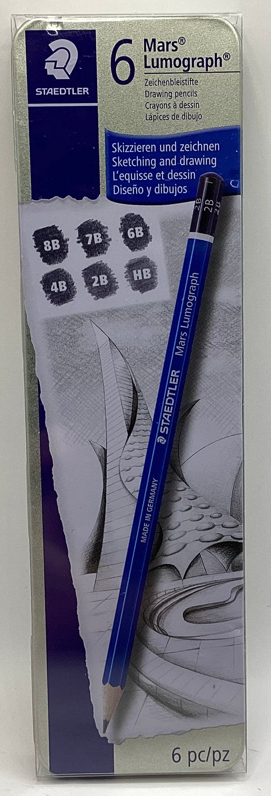 Staedtler Mars Lumograph Pencil - 6 Set