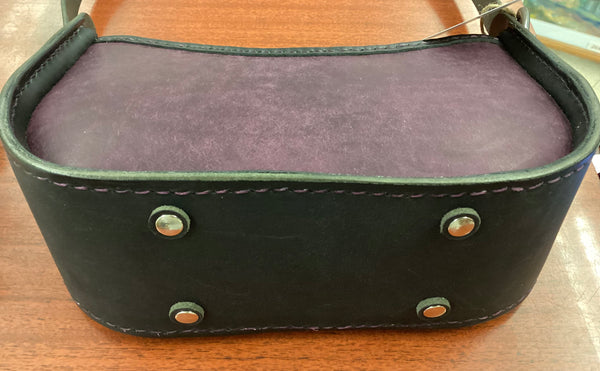 Leather hand bag