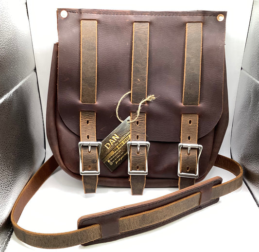 Leather Satchel Bag by Dan