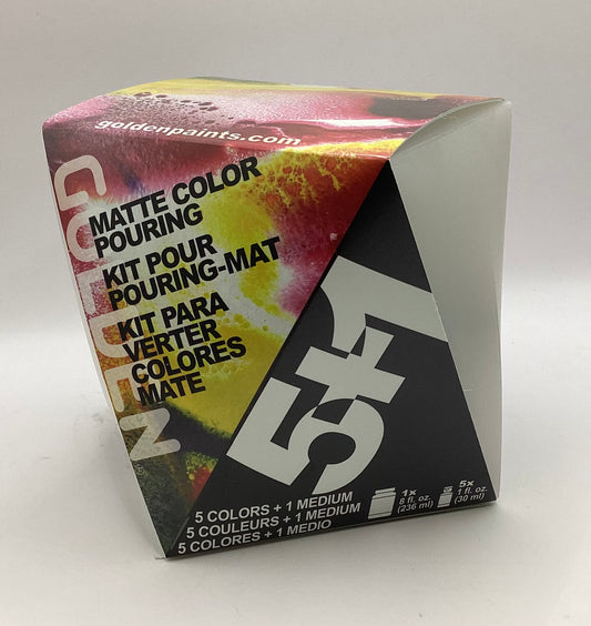 GOLDEN paint kit - 5+1 Color pouring