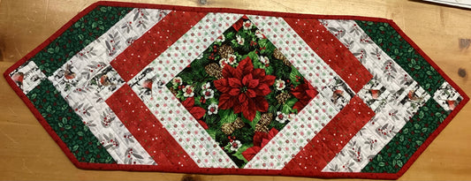 Quilted Christmas Table Runner by Solange Lafond