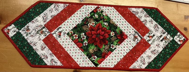 Quilted Christmas Table Runner by Solange Lafond