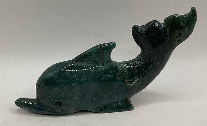 Ocean Jasper Dolphin Carving