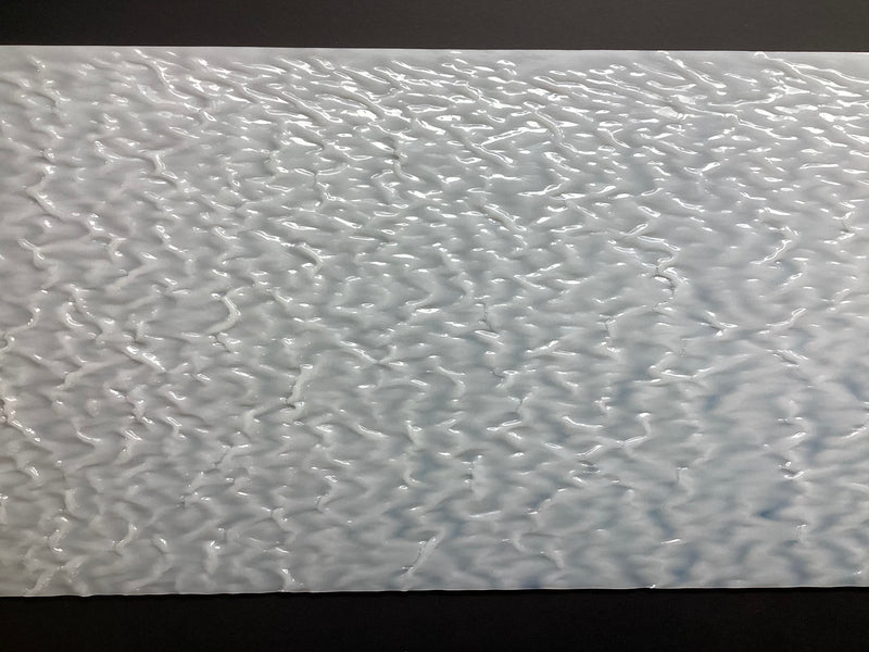 Oceanside White Snow Texture, Fusible