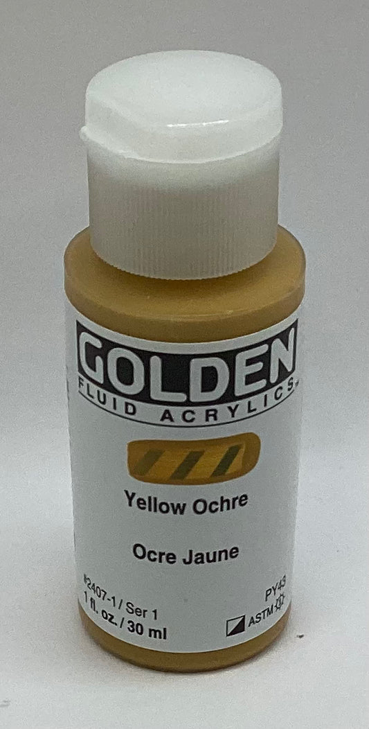 Golden Fluid Acrylics 1oz & 16oz.