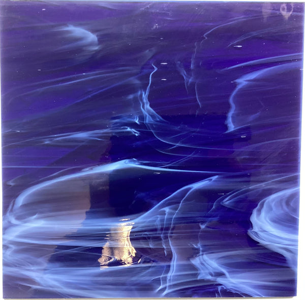 Oceanside Dark Blue Wispy Translucent