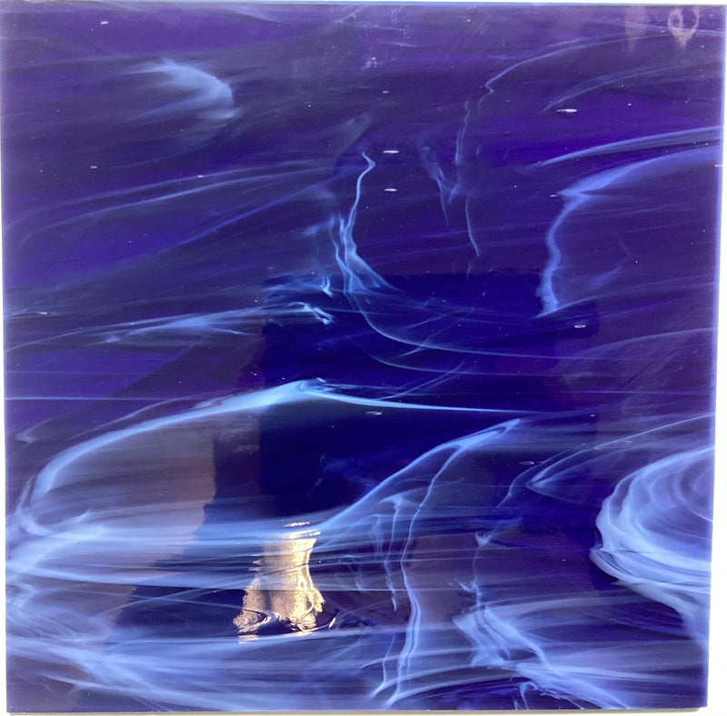 Oceanside Dark Blue Wispy Translucent