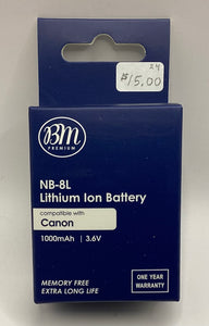 NB-8L Lithium Ion Battery