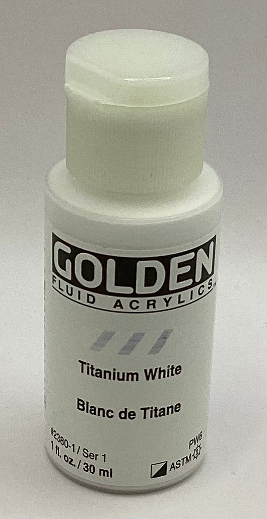 Golden Fluid Acrylics 1oz & 16oz.