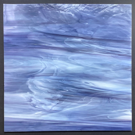 Wissmach Blue White Opaque Wispy CC