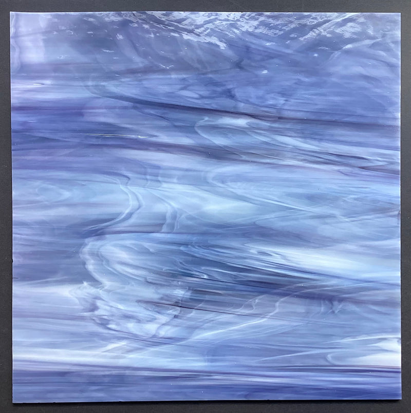 Wissmach Blue White Opaque Wispy CC