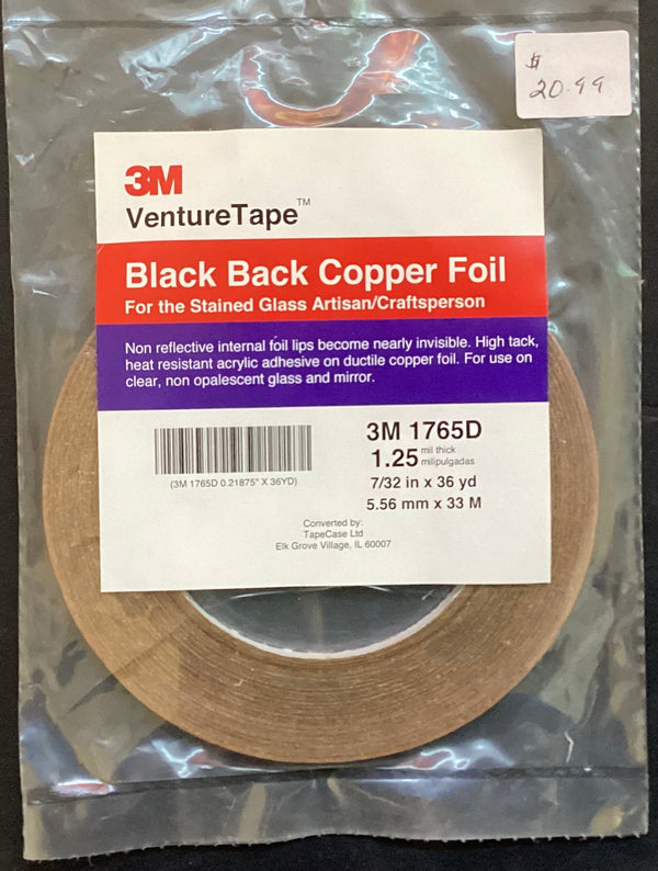 3M Venture Tape Black Back Copper Foil (1765D)