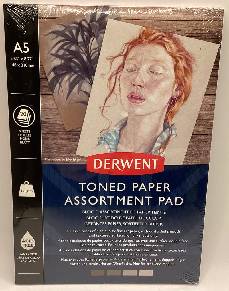 Derwent Toned Paper Assortment Pad