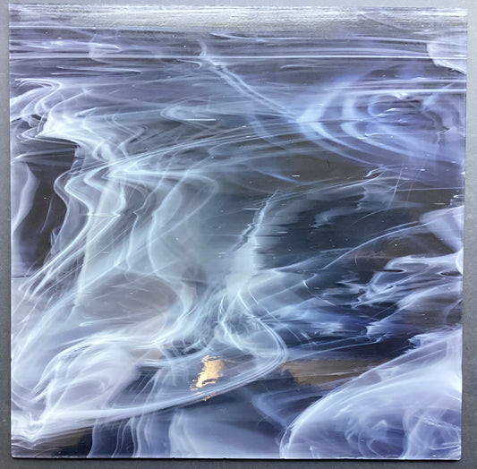 Oceanside Pale Grey & White Wispy Translucent