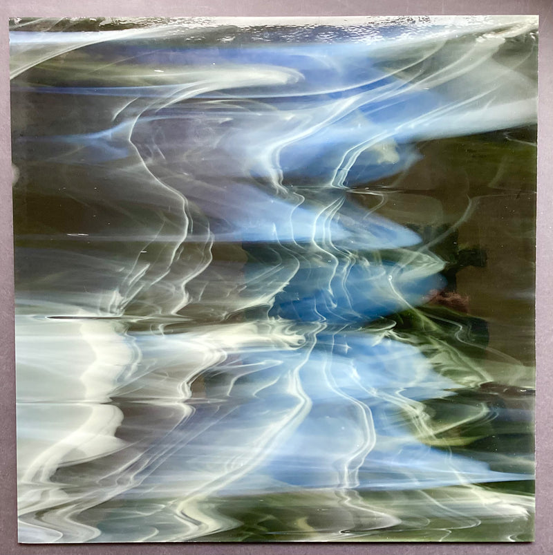 Oceanside Olive Green Translucent Wispy