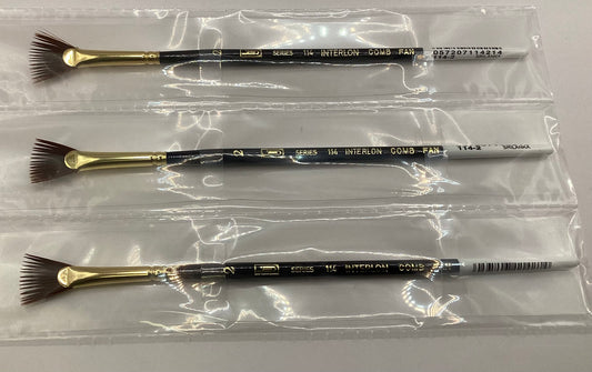 HJ Series 114 Comb Fan Paint Brush
