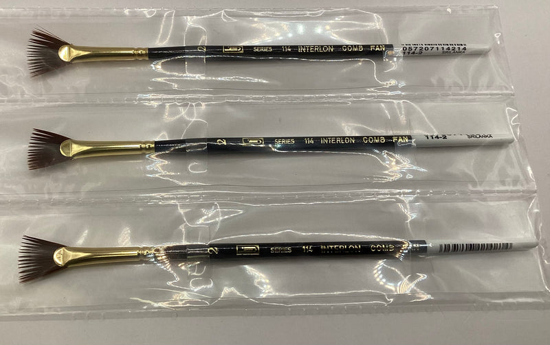 HJ Series 114 Comb Fan Paint Brush