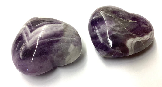Amethyst banded heart